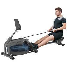 SPORTNOW Water Rowing Machine